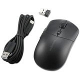 Kensington Ratón recargable MY430 EQ negro, Ambidextro, Óptico, RF Wireless + Bluetooth + USB Type-A, 2400 DPI, Negro