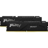 Kingston FURY FURY Beast 32GB 5600MT/s DDR5 CL40 DIMM (Kit de 2) Black, Memoria RAM negro, 32 GB, 2 x 16 GB, DDR5, 288-pin DIMM, Negro