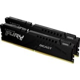 Kingston FURY FURY Beast 32GB 5600MT/s DDR5 CL40 DIMM (Kit de 2) Black, Memoria RAM negro, 32 GB, 2 x 16 GB, DDR5, 288-pin DIMM, Negro