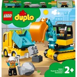 LEGO DUPLO 10931 Camión y Excavadora con Orugas, Set de Construcción, Juegos de construcción Set de Construcción, Juego de construcción, 2 año(s), 20 pieza(s), 604 g