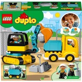 LEGO DUPLO 10931 Camión y Excavadora con Orugas, Set de Construcción, Juegos de construcción Set de Construcción, Juego de construcción, 2 año(s), 20 pieza(s), 604 g