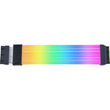Lian Li Cable de extensión Strimer Wireless PW24-1W-T, 24-Pin RGB + Controlador, Cable alargador 