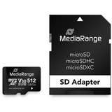 MediaRange 512 GB microSDXC, Tarjeta de memoria negro