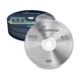 MediaRange MR403 DVD en blanco 4,7 GB DVD-R 25 pieza(s), DVDs vírgenes DVD-R, Caja para pastel, 25 pieza(s), 4,7 GB