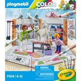 PLAYMOBIL Color Salón de perros, Juegos de construcción 