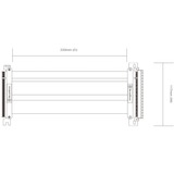 SilverStone Riserkabel SST-RC05-220, Cable negro