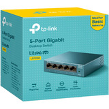 TP-Link LS105G No administrado Gigabit Ethernet (10/100/1000) Azul, Interruptor/Conmutador azul, No administrado, Gigabit Ethernet (10/100/1000), Montaje de pared