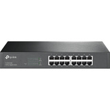 TP-Link TL-SG1016D No administrado Gigabit Ethernet (10/100/1000) Negro, Interruptor/Conmutador marrón, No administrado, Gigabit Ethernet (10/100/1000), Bidireccional completo (Full duplex), Montaje en rack, Minorista