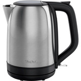 Tefal Subito, Hervidor de agua acero fino/Negro, 1 L, 2400 W, Negro, Acero inoxidable, Acero inoxidable, Indicador de nivel de agua, Sin cables