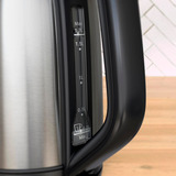 Tefal Subito, Hervidor de agua acero fino/Negro, 1 L, 2400 W, Negro, Acero inoxidable, Acero inoxidable, Indicador de nivel de agua, Sin cables