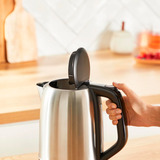 Tefal Subito, Hervidor de agua acero fino/Negro, 1 L, 2400 W, Negro, Acero inoxidable, Acero inoxidable, Indicador de nivel de agua, Sin cables