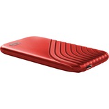 WD My Passport 2000 GB Rojo, Unidad de estado sólido rojo, 2000 GB, USB Tipo C, 3.2 Gen 2 (3.1 Gen 2), 1050 MB/s, Protección mediante contraseña, Rojo