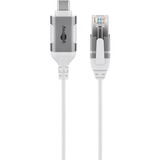 goobay Cable adaptador Ethernet USB-C 3.2 Gen2 > RJ-45, Slim blanco