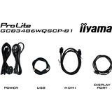 iiyama  G-Master GCB3486WQSCP-B1 GOLD PHOENIX, Monitor de gaming negro