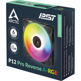 ARCTIC P12 Pro Reverse A-RGB, Ventilador negro
