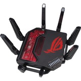 ASUS ROG Rapture GT-BE19000 router inalámbrico Multi-Gigabit Ethernet Tribanda (2.4 GHz / 5 GHz / 6 GHz) Negro, Rojo Wi-Fi 7 (802.11be), Tribanda (2.4 GHz / 5 GHz / 6 GHz), Ethernet, Negro, Rojo, Router de sobremesa