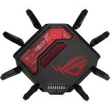 ASUS ROG Rapture GT-BE19000 router inalámbrico Multi-Gigabit Ethernet Tribanda (2.4 GHz / 5 GHz / 6 GHz) Negro, Rojo Wi-Fi 7 (802.11be), Tribanda (2.4 GHz / 5 GHz / 6 GHz), Ethernet, Negro, Rojo, Router de sobremesa