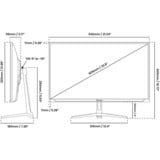 Arozzi Nova 24T1K200, Monitor de gaming blanco