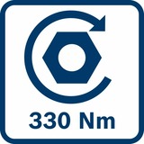 Bosch GDS 18V-330 HC PROFESSIONAL 1/2" 2800 RPM 560 Nm Negro, Azul, Rojo, Tornillo de percusión azul, Llave de impacto, Negro, Azul, Rojo, 1/2", 2800 RPM, 560 Nm, 1200 RPM