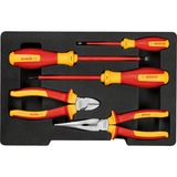 Bosch Juego de herramientas VDE mixto, 5 piezas, Kit de herramientas rojo/Amarillo