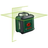 Bosch Universal Level 360 Set Nivel de línea 24 m 500-540 nm (< 10mW), Láser de líneas cruzadas verde/Negro, 24 m, 0,4 mm/m, 4°, 4 s, Horizontal/Vertical, Verde