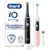 Braun Oral-B iO Series 6 Duo, Cepillo de dientes eléctrico negro/Rosa