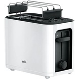 Braun PureEase HT 3010 WH 2 rebanada(s) 1000 W Blanco, Tostadora blanco, 2 rebanada(s), Blanco, Botones, Giratorio, 1000 W