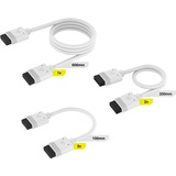Corsair Kit de cable iCUE LINK, 600 / 200 / 100mm, recto blanco