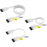 Corsair Kit de cable iCUE LINK, 600 / 200 / 100mm, recto blanco