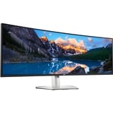Dell UltraSharp U4924DW pantalla para PC 124,5 cm (49") 5120 x 1440 Pixeles 5K Ultra HD LCD Negro, Plata, Monitor LED plateado/Negro, 124,5 cm (49"), 5120 x 1440 Pixeles, 5K Ultra HD, LCD, 14 ms, Negro, Plata