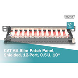 Digitus DN-91612S-SL-EA, Patch Panel negro