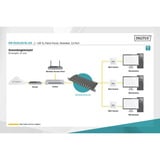 Digitus Panel de parcheo delgado de 10", 12 puertos, Cat.6a, Patch Panel negro