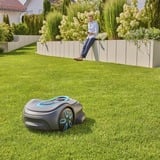 GARDENA smart SILENO max 800m², 19901-20, Robot cortacésped gris/Turquesa