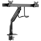 HAGOR Brazo de elevación a gas Dual, Soporte de monitor negro
