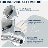 HUDORA 71629, Guantes gris/blanco