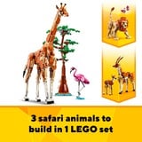 LEGO Creator Safari de Animales Salvajes, Juegos de construcción Juego de construcción, 9 año(s), Plástico, 780 pieza(s), 1 kg