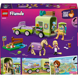 LEGO Friends caballo y potro con remolque para caballos, Juegos de construcción 