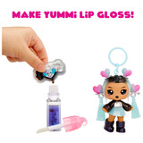 MGA Entertainment Yummiland Lip Gloss Doll Sour Sweeties - Nina Heartpop, Muñecos Minifigura, Femenino, 4 año(s), Niño/niña, Multicolor