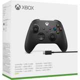 Microsoft Xbox Wireless Controller + USB-C-Kabel, Gamepad negro