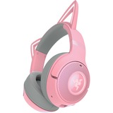 Razer Kraken Kitty V2 BT, Auriculares para gaming rosa neón