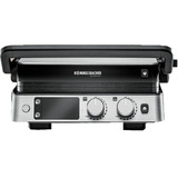 Rommelsbacher Parrilla de contacto KG 2025, Barbacoa de contacto acero fino/Negro