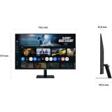 Samsung M7 M70F pantalla para PC 81,3 cm (32") 3840 x 2160 Pixeles 4K Ultra HD LCD Negro, Monitor LED negro, 81,3 cm (32"), 3840 x 2160 Pixeles, 4K Ultra HD, LCD, 4 ms, Negro