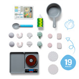 Spin Master - WATER WOW! Set de Juego de Cocina: Juego de Comida de Juguete que Cambia de Color, 19 Piezas - 6074892 - Manualidades Niños - Regalo Niño 3 años + - Accesorios Cocinita Infantil 19 Piezas - 6074892 - Manualidades Niños - Regalo Niño 3 años + - Accesorios Cocinita Infantil, 3 año(s)