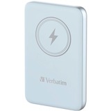 Verbatim Charge 'n' Go Polímero de litio 10000 mAh Cargador inalámbrico Azul, Banco de potencia celeste, 10000 mAh, Polímero de litio, Quick Charge 3.0, Cargador inalámbrico, Azul