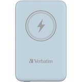 Verbatim Charge 'n' Go Polímero de litio 10000 mAh Cargador inalámbrico Azul, Banco de potencia celeste, 10000 mAh, Polímero de litio, Quick Charge 3.0, Cargador inalámbrico, Azul
