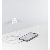 goobay Cable textil USB 2.0 supersuave, conector USB-C > conector USB-C blanco