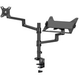 goobay Soporte de monitor Deluxe con brazo para portátil negro