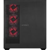 ALTERNATE ALT-THUNDER-AMD-001, Gaming-PC negro/Transparente