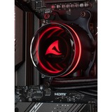 ALTERNATE Custom PC Series • Red Thunder Elements Gaming-PC negro/Transparente