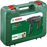 Bosch UniversalImpact 730 3200 RPM 2,1 kg Negro, Verde, Taladradora de impacto verde, Taladro, Negro, Verde, 3200 RPM, 3 cm, 1,2 cm, 50 RPM